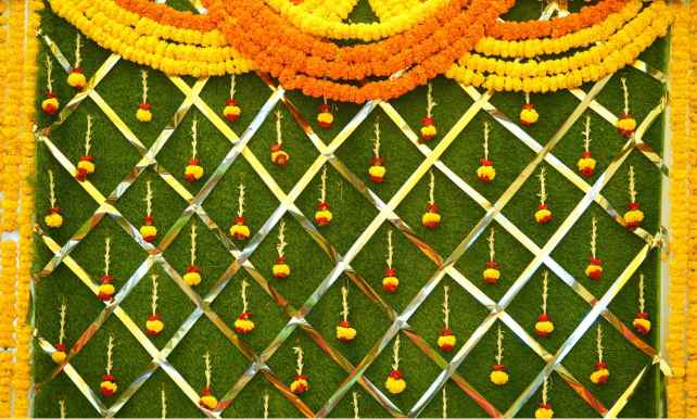 Festive Backdrop for Rakhi Ceremony